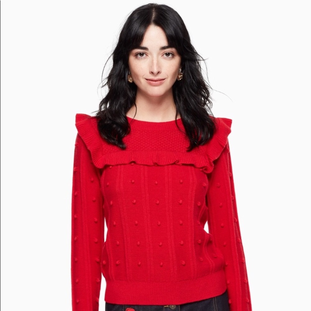 Kate Spade Ruffle Sweater - Picture 4 of 4